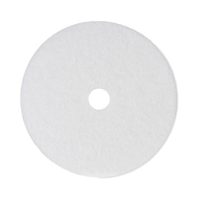 Boardwalk PAD 4021 WHI Polishing Floor Pads, 21" Diameter, White, 5/Carton - Case of 5