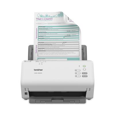 Brother ADS4300N ADS-4300N Professional Desktop Scanner, 600 dpi Optical Resolution, 80-Sheet Auto Document Feeder