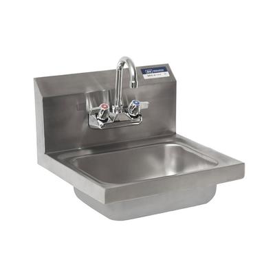 BK Resources BKHSW1410PG Stainless Steel Hand Sink with Faucet, 14