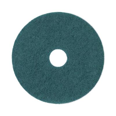 Boardwalk 4017GRE Heavy-Duty Scrubbing Floor Pads, 17" Diameter, Green, 5/Carton - Case of 5