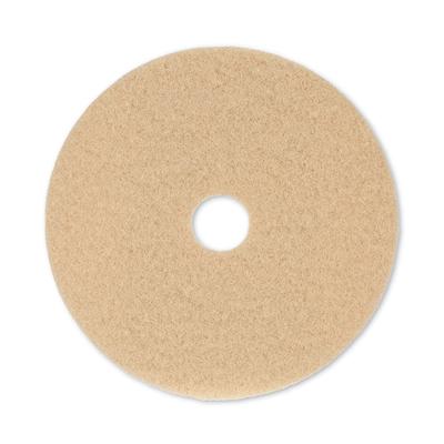 Boardwalk 4020ULT Burnishing Floor Pads, 20" Diameter, Tan, 5/Carton - Case of 5