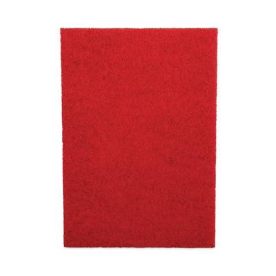 Boardwalk 402814RED Buffing Floor Pads, 28 x 14, Red, 10/Carton - Case of 10