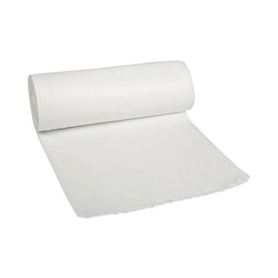 Boardwalk 511 Linear Low Density Can Liners, 30 gal, 0.5 mil, 30" x 36", White, 10 Bags/Roll, 20 Rolls/Carton - Case of 200