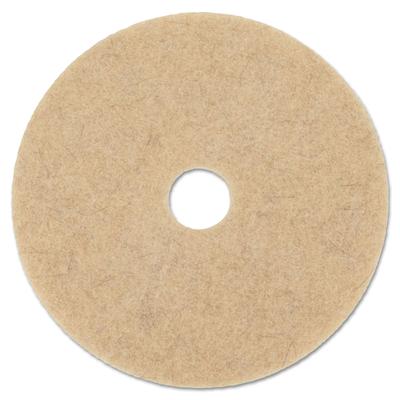 Boardwalk 54700 Natural Hog Hair Burnishing Floor Pads, 17" Diameter, Tan, 5/Carton - Case of 5