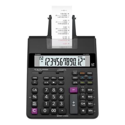 Casio HR200RC Printing Calculator, 12-Digit, LCD