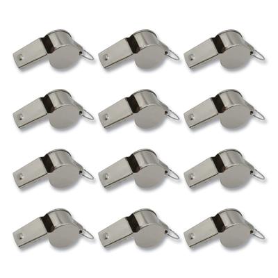 CH Products 501 Sports Whistle, Medium Weight, Metal, Silver - 1 Dozen