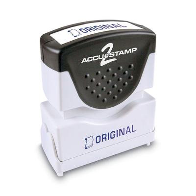 Consolidated Stamp 35572 Pre-Inked Shutter Stamp, Blue, ORIGINAL, 1 5/8 x 1/2