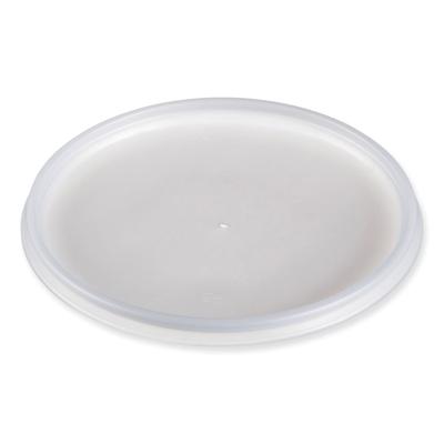 Dart Container 32JLR Plastic Lids for Foam Cups, Bowls and Containers, Vented, Fits 12-60 oz, Translucent, 100/Pack, 10 Packs/Carton - Case of 1000