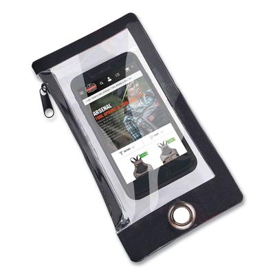 Ergodyne 19762 Squids 3760 Phone Pouch + Trap for Standard Size Phones, Clear/Black, Ships in 1-3 Business Days EGO19762