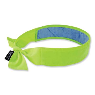 Ergodyne 12566 Chill-Its 6700CT Cooling Bandana PVA Tie Headband, One Size Fits Most, Lime, Ships in 1-3 Business Days