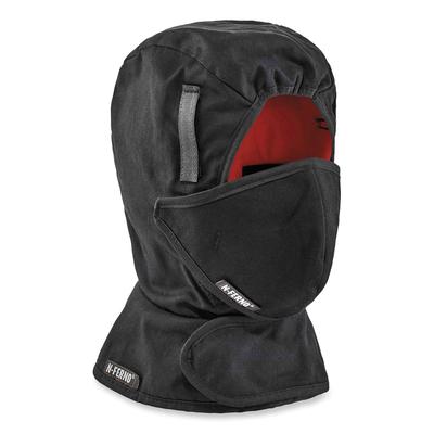 Ergodyne 16871 N-Ferno 6871 2-Layer Winter Liner + Mouthpiece Kit, Fleece/Cotton, One Size Fits Most, Black, Ships in 1-3 Business Days EGO16871