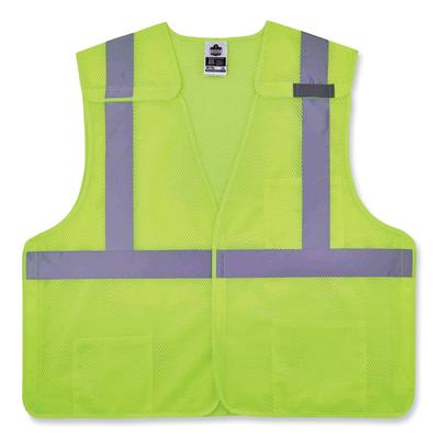 Ergodyne 21525 GloWear 8217BA Class 2 Breakaway Mesh Vest, Polyester, Large/X-Large, Lime, Ships in 1-3 Business Days EGO21525