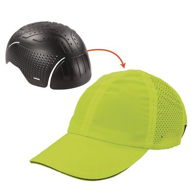 Ergodyne 23456 Skullerz 8947 Lightweight Baseball Hat and Bump Cap Insert, X-Small/Small, Lime, Ships in 1-3 Business Days