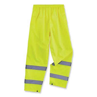 Ergodyne 25346 GloWear 8916 Class E Lightweight Hi-Vis Rain Pants, 2X-Large, Lime, Ships in 1-3 Business Days EGO25346