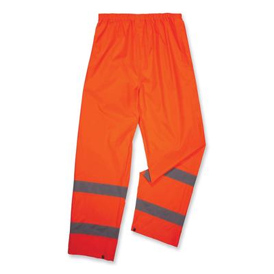 Ergodyne 25443 GloWear 8916 Class E Lightweight Hi-Vis Rain Pants, Medium, Orange, Ships in 1-3 Business Days EGO25443