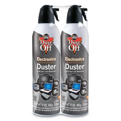 Falcon Safety DPSJMB2 Disposable Compressed Air Duster, 17 oz Cans, 2/Pack - Pack of 2 FALDPSJMB2