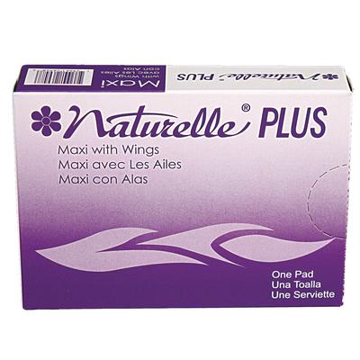 Impact Products 25189973 Naturelle Maxi Pads Plus, #4 with Wings, 250 Individually Wrapped/Carton - Case of 250