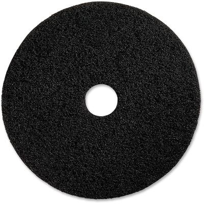 Genuine Joe 90217 Floor Stripping Pads, 17", 5/CT, Black - Case of 5