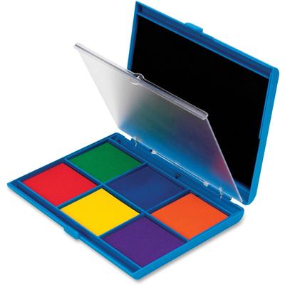 Learning Resources LER4275 7-Color Dual Stamp Pad, Washable, Assorted