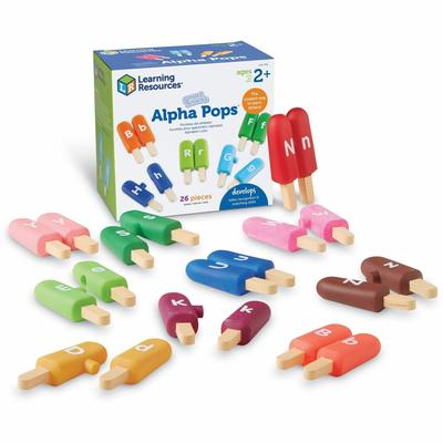 Learning Resources LER7345 Smart Snacks Alpha Pops, 13/ST, Multi - Set of 13