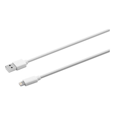 Innovera 30022 USB Lightning Cable, 10 ft, White