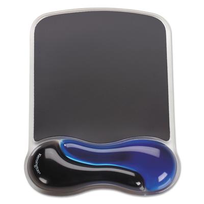 Kensington 62401 Duo Gel Wave Mouse Pad Wrist Rest, Blue