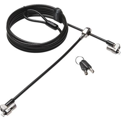 Kensington 65048 Lock, f/Laptops, Standard Keyed, 10mm Diameter, 8' Cable