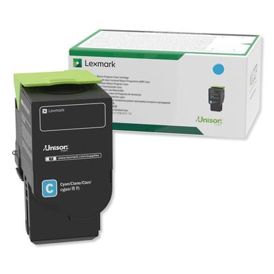 Lexmark 78C1XC0 Return Program Extra High-Yield Toner, 5000 Page-Yield, Cyan