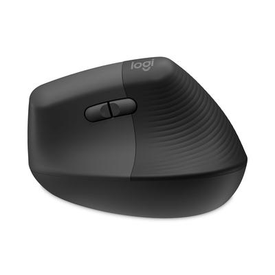 Logitech 910006466 Lift Vertical Ergonomic Mouse, 2.4 GHz Frequency/32 ft Wireless Range, Right Hand Use, Graphite