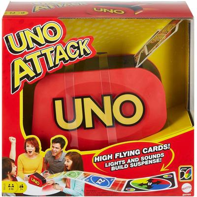 Mattel GTX66 UNO Attack Card Game , Family Game For Kids And Adults, Card Blaster, Gambling, 2 to 10 Players
