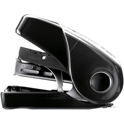 MAX HD10FL3BK Flat Clinch Mini Stapler - 25 Sheets Capacity - Black