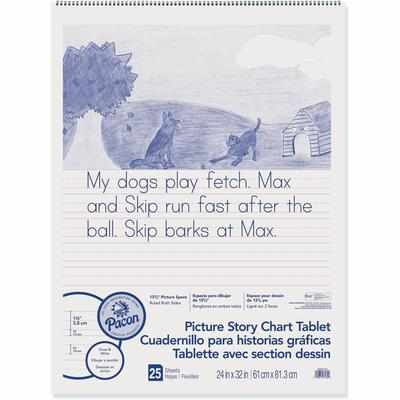 Pacon MMK07430 Picture Story Chart Tablet, 24