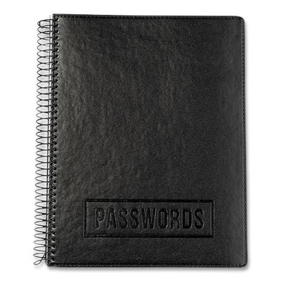 RE-Focus The Creative Office EXPWBOOKBLK Executive Format Password Log Book, 576 Total Entries, 4 Entries/Page, Black Faux-Leather Cover, (72) 10 x 7.