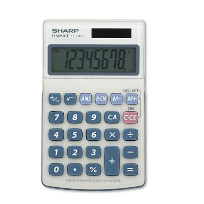 Sharp EL240SB Handheld Business Calculator, 8-Digit LCD