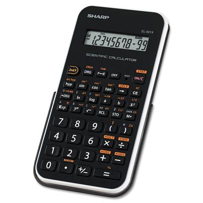 Sharp EL501X2BWH EL-501XBWH Scientific Calculator, 10-Digit LCD