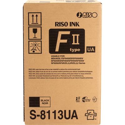 Riso S8113U Original Ink Cartridge - Black - Inkjet - 20000 Pages - 2 / Carton - Case of 2