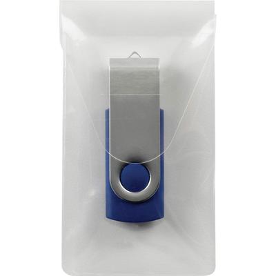 Smead 68150 Clear Self-Adhesive Poly USB Flash Drive Pocket - Pack of 6