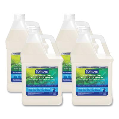 Softsoap 61036483CT Liquid Hand Soap Refill with Aloe, Aloe Vera Fresh Scent, 1 gal Refill Bottle, 4/Carton - Case of 4 CPC61036483CT