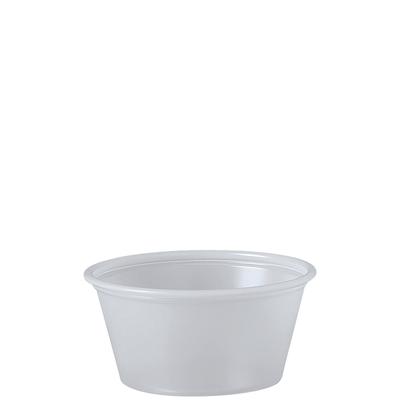 Solo Inc. P200N Polystyrene Portion Cups, 2oz, Translucent, 250/Bag, 10 Bags/Carton - Case of 2500