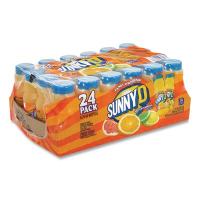 Sunny D® 90000121 Tangy Original Orange Flavored Citrus Punch, 6.75 oz Bottle, 24/Pack