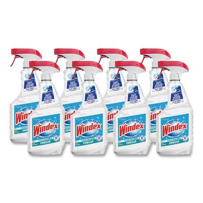 Windex 312620 Multi-Surface Vinegar Cleaner, Fresh Clean Scent, 23 oz Spray Bottle, 8/Carton - Case of 8 SJN312620CT