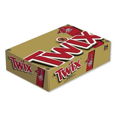 Twix® 35387 Sharing Size Chocolate Cookie Bar, 3.02 oz, 24/Box - Box of 24