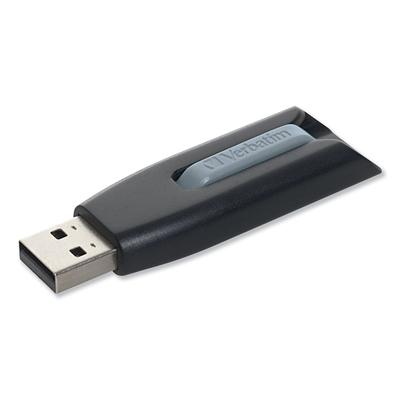 Verbatim 49171 Store 'n' Go V3 USB 3.0 Drive, 8 GB, Black/Gray