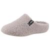 Pantoffel VERBENAS "YORK GALES", Damen, Gr. 41, grau (helltaupe), Textil, klassisch, Schuhe, Pantoffel, Hausschuh, Homeslipper zum Schlupfen
