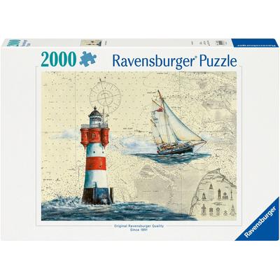 Puzzle RAVENSBURGER "Romantischer Leuchtturm" Puzzles bunt Kinder Made in Germany, FSC - schützt Wald weltweit