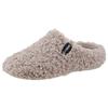 Pantoffel VERBENAS, Damen, Gr. 39, grau (helltaupe), Textil, klassisch, Schuhe Pantoffeln Plüsch Hausschuh Hausschuh, Hausschuh, Homeslipper, Clog in kuscheliger Optik