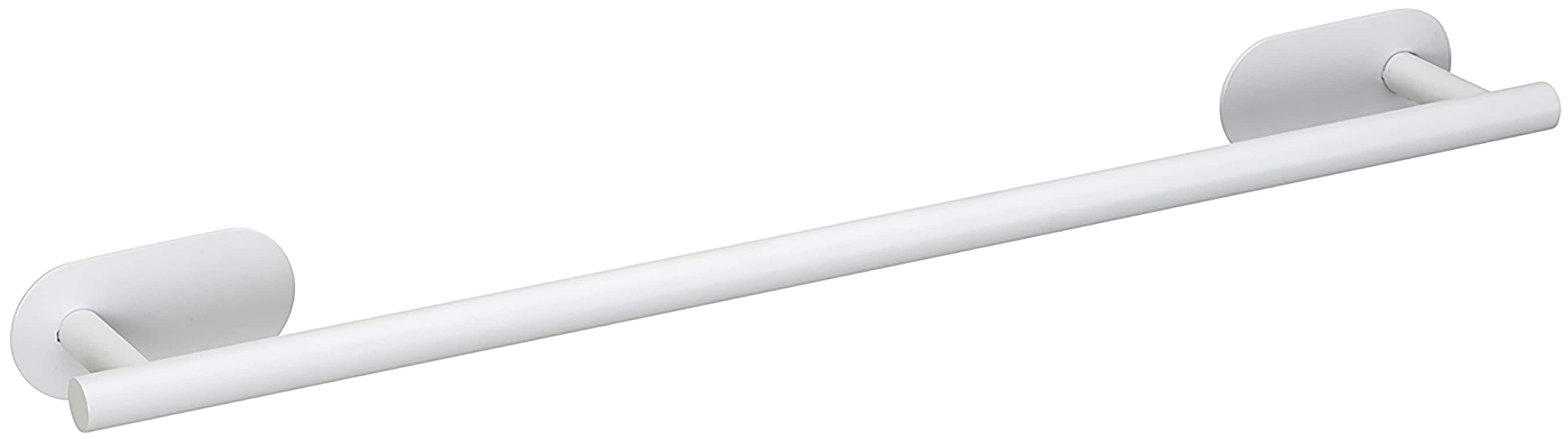 Handtuchstange WENKO "Turbo-Loc Modell Uno Orea", weiß, B:60cm H:4,5cm T:7cm, Edelstahl, Handtuchhalter, Handtuchstange, aus Edelstahl, Befestigen ohne Bohren, 60 cm