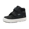 Sneaker KANGAROOS "KaVu Primo V", Gr. 22, schwarz (jet schwarz, steel grau), Synthetik, Textil, sportlich, Schuhe, mit Klettverschluss