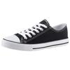 Sneaker ANISTON SHOES, Damen, Gr. 37 (4,5), schwarz, Textil, sportlich, Schuhe Canvassneaker Sneaker low Skaterschuh, Freizeitschuh, Schnürschuh - NEUE KOLLEKTION