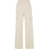 Jogginghose URBAN CLASSICS "Urban Classics Damen Ladies Baggy Light Terry Sweat Pants", Damen, Gr. M, US-Größen, beige (sandweiß), 70% Baumwolle, 30% Polyester, unifarben, oversize, Hosen